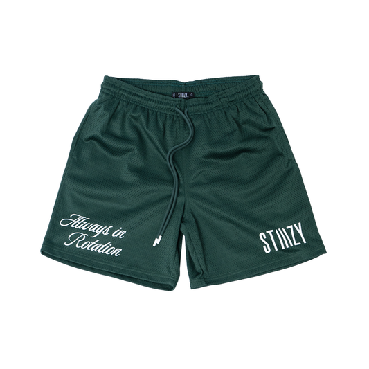 STIIIZY Mesh Basketball Shorts - Green, Front