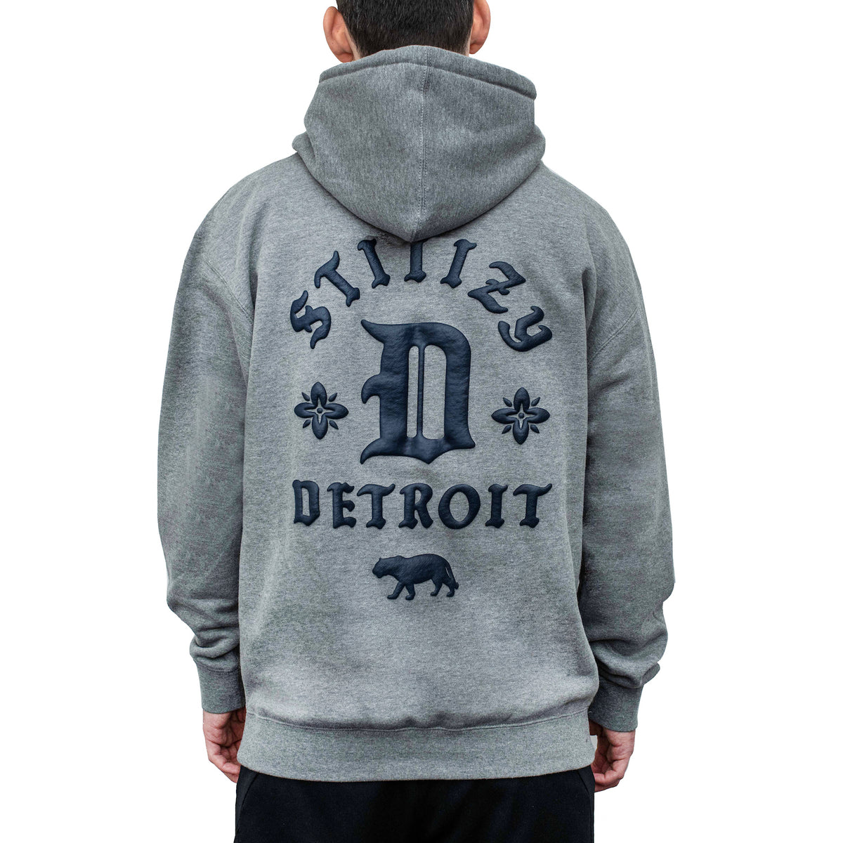 grey detroit tigers hoodie