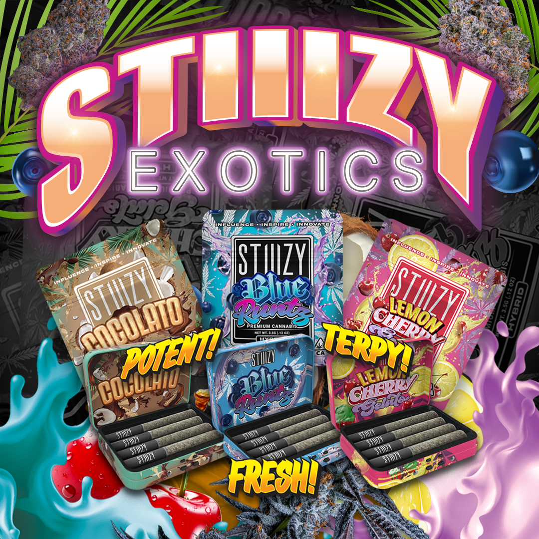 STIIIZY Exotics | 3.5G Flower Mylar + Joint Pack Tin