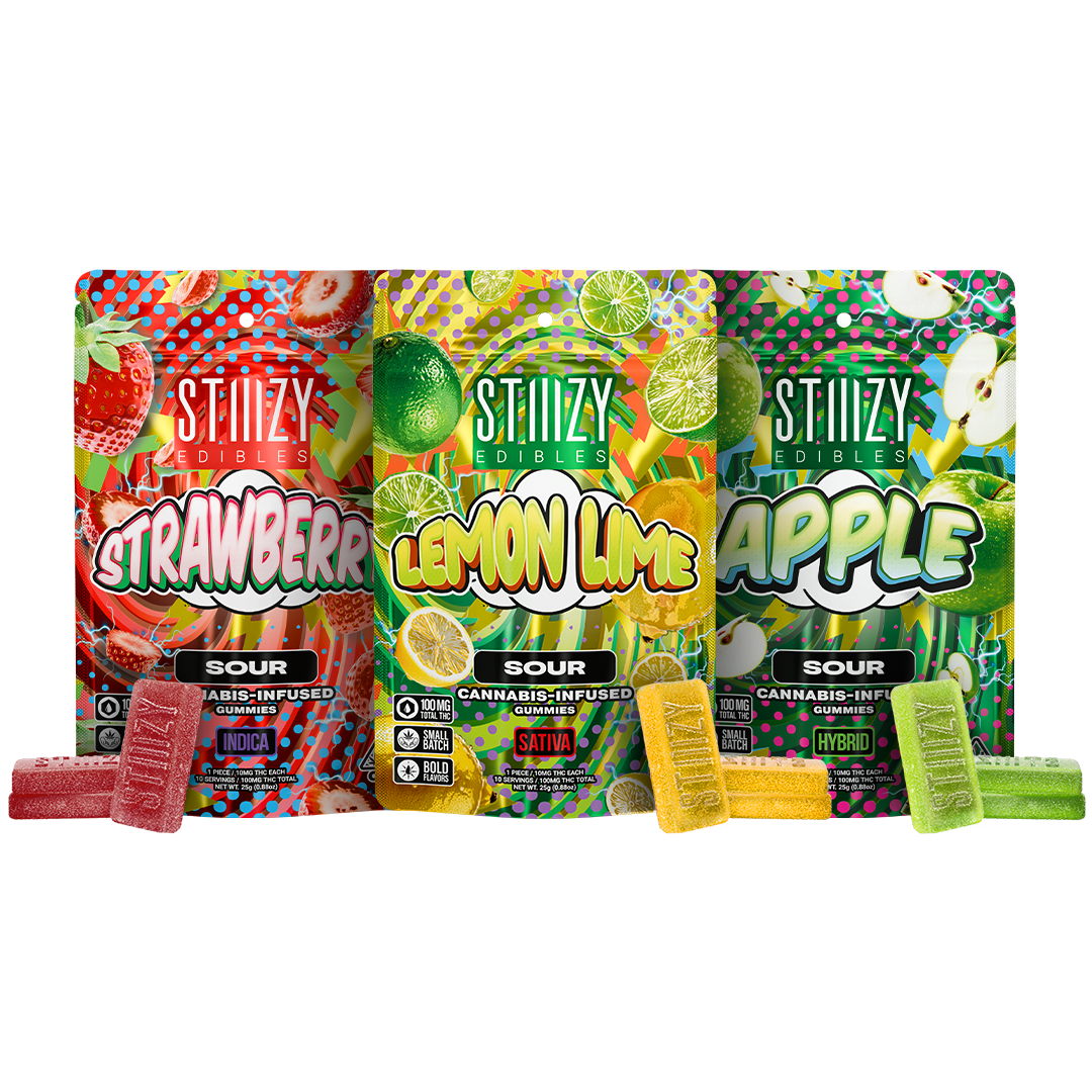 STIIIZY 100mg Sour Gummy Edibles
