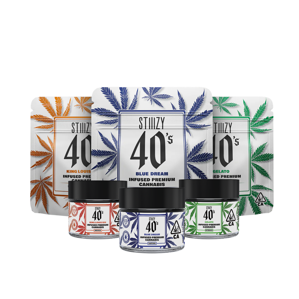 Infused Flower 3.5G Jar and 7G Flower Bag | STIIIZY 40's