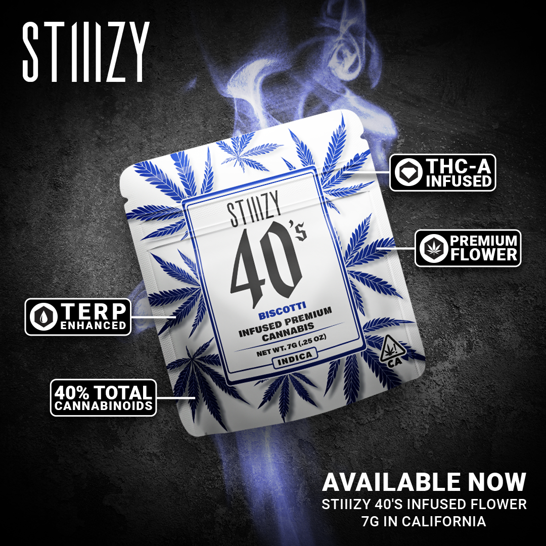 ぷちぷちTwigs STIIIZY 40's Infused Flower | Premium 7g Mylar Bag