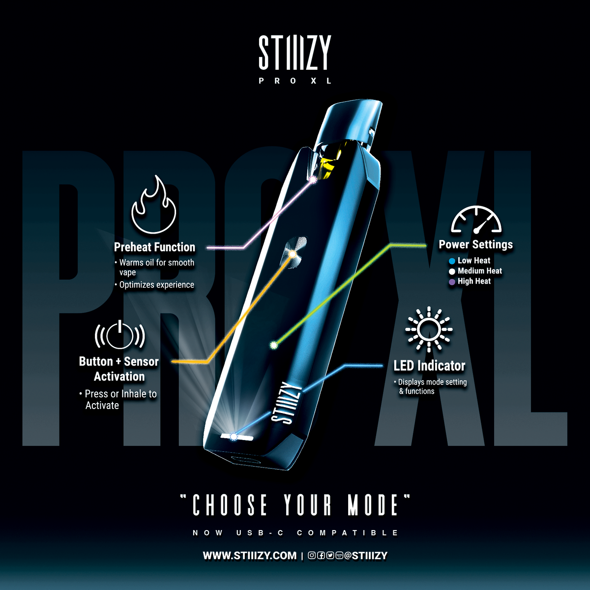 STIIIZY Pro XL β Power, Control, and Maximum Vibes